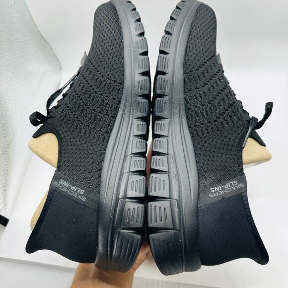 Skechers Graceful First Blush Black Womens Casual Slip Ins Sneaker Size 9.5 - Picture 4 of 6